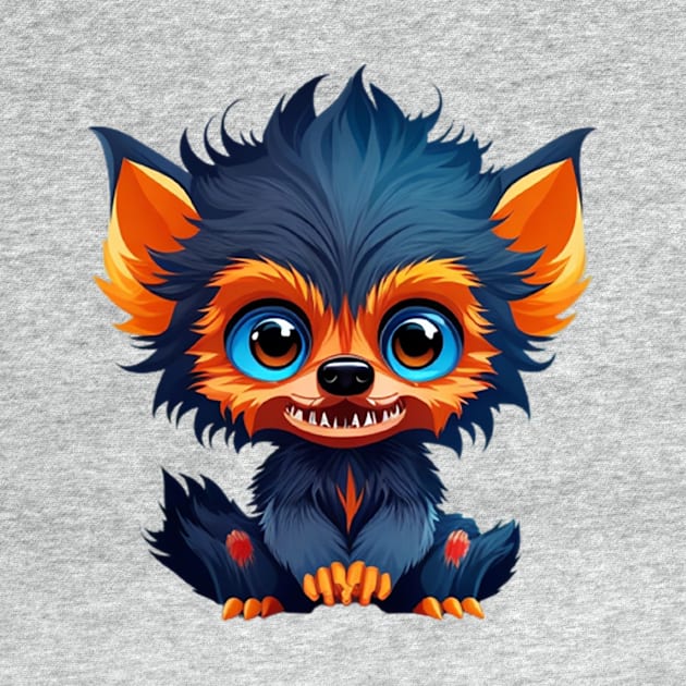 Cute Baby Werewolf by likbatonboot